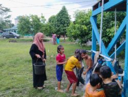 Sumur Bor yang Dibangun Satgas TMMD ke 120 Kodim 1015/Sampit Sudah Bisa Di Nikmati Warga
