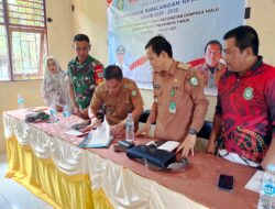 Babinsa Koramil 1015-06/Cempaga Menghadiri musyawarah penyusunan RPJM dan Pembagian BLTDD