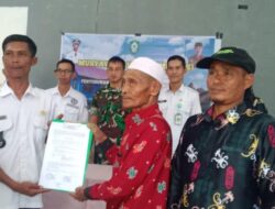 Babinsa Koramil 1015-01/MH Hadiri Musdes Pengesahan RKP Desa Tahun 2025