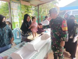 Dukung Upaya Penurunan Stunting, Babinsa Koramil 1015-07/Parenggean Dampingi Posyandu