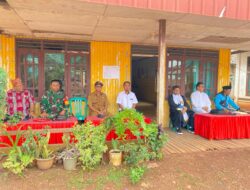 Babinsa Koramil 1015-07/Parenggean Hadiri Pelantikan Pantarlih Kelurahan Parenggean
