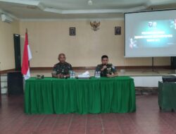Kodim 1015/Sampit Mengikuti  Penyuluhan Hukum Dari Kumdam XII/Tpr