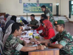 Jelang HUT TNI ke-79, Kodim 1015/Sampit Gelar Bakti Sosial Pengobatan Gratis untuk Warga