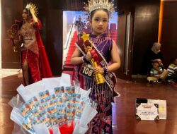 Gwen Disha Sastro Elshanum dari Sampit Raih Juara dalam Festival Etnik Model Indonesia 2024