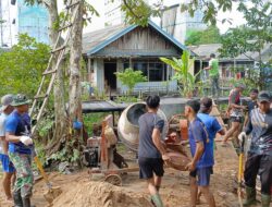 Percepat Pekerjaan, Mesin Molen Setia Temani Satgas TMMD ke 123 Kodim 1015/Sampit