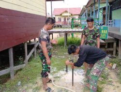 Satgas TMMD ke 123 Kodim 1015/Sampit,Cari Titik Mata Air untuk Sumur Bor.