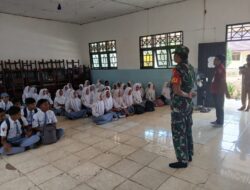 Bentuk Generasi Yang Hebat,Babinsa 1015-10/Telaga Pulang Berikan Wasbang dan Sosialisasi Rekrutmen TNI