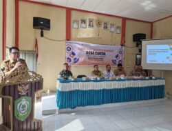 Danramil 1015-03/MB Ketapang Hadiri sosialisasi dan pencanangan Desa Cantik (Cinta Statistik) Tahun 2025