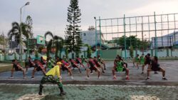 Korem 102/Pjg Gelar Uji Siap Jasmani Militer Bagi Prajurit Yang Naik Pangkat