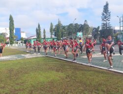 Jaga Kebugaran,Personil Kodim 1015/Sampit Laksanakan Olahraga Bersama