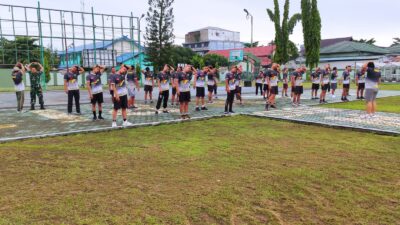 Jaga Kebugaran,Personil Kodim 1015/Sampit Laksanakan Olahraga Bersama