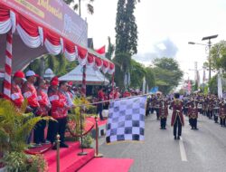 Polres Kotim Hadiri Acara Pembukaan Pawai Pembangunan dalam Rangka HUT RI Ke-80