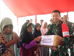 TMMD 126: TNI Tinjau Progres dan Serahkan Bantuan Cegah Stunting di Aceh Tengah