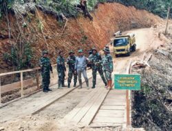 TMMD Kodim 0106 Tingkatkan Mobilitas Warga Lewat Pembangunan Jembatan di Linge