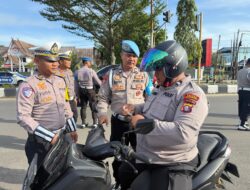 Satlantas dan Propam Polres Kotim Gelar Pemeriksaan Ranmor Dinas dalam Rangka Operasi Zebra Telabang 2025