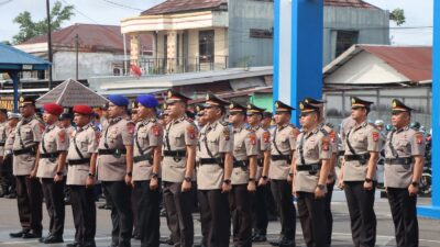 Kapolres Kotim Pimpin Upacara Serah Terima dan Pelantikan Jabatan