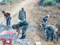 Gotong Royong TNI dan Masyarakat Kute Keramil, Gorong-Gorong Kini Lebih Kokoh