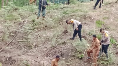 Danramil 04/Bintang Pimpin Aksi Penanaman Pohon dalam Program TMMD ke-126