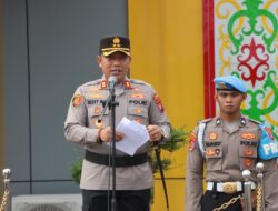 Kapolres Kotim Pimpin Upacara Pembukaan Latihan Kerja Siswa Diktuk Bintara Polri T.A 2025