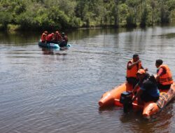 Polres Kotim Bersinergi Bersama BPBD Lakukan Simulasi Penanggulangan Korban Bencana