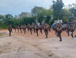 Guna Menjaga Kebugaran Prajurit, Kodim 1015/Sampit Gelar Olahraga Bersama