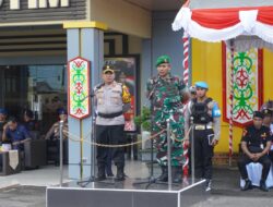 Komandan Kodim 1015/Sampit Hadiri Apel Gelar Pasukan Operasi Kepolisian Terpusat “Lilin Telabang” tahun 2025 dalam rangka Pengamanan Natal 2025 dan Tahun Baru 2026